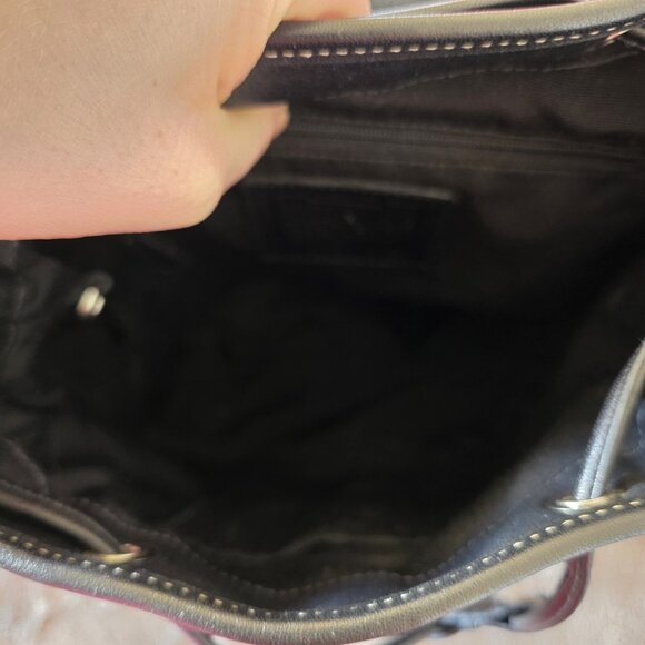 Vintage Coach Soho 3559 Black Leather Backpack Purse Drawstring Buckle - Picture 6 of 16